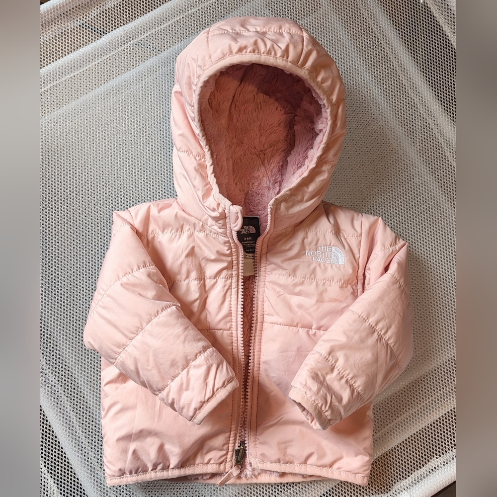 EUC THE NORTH FACE Infant fully reversible hooded winter jacket size 3-6… - Picture 1 of 11